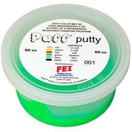 Puff LiTE Color-Coded Exercise Putty, Medium, Green, 60cc