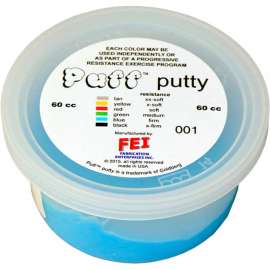 Puff LiTE Color-Coded Exercise Putty, Firm, Blue, 60cc