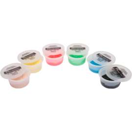 TheraPutty Exercise Putty Set (6 Pieces), 2 Ounce (Tan, Yellow, Red, Green, Blue, Black)
