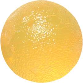 CanDo Gel Hand Exercise Ball, Small Circular, Yellow, X-Soft