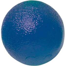 CanDo Gel Hand Exercise Ball, Small Circular, Blue, Firm