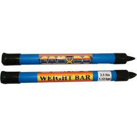 CanDo Mini WaTE Exercise Weight Bar, 2.5 lb., Blue, 2 Each