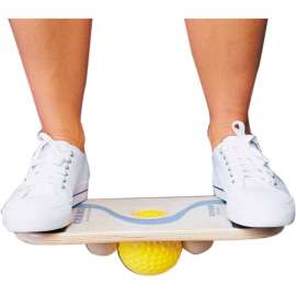 Chango 15" x 8" Rectangular Balance Board with 3" and 4" Balls