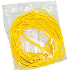 CanDo Rubber Band Hand Exerciser, Additional Latex Free Bands Only, Yellow, 25/Pack