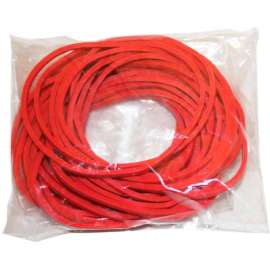 CanDo Rubber Band Hand Exerciser, Additional Latex Free Bands Only, Red, 25/Pack