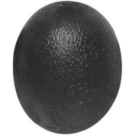 CanDo Gel Hand Exercise Ball, Large Cylindrical, Black, X-Firm