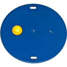 CanDo 16" Circular Wobble/Rocker Board, 1"H, Yellow
