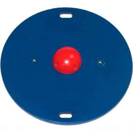 CanDo 16" Circular Wobble/Rocker Board, 1.5"H, Red