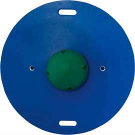 CanDo 16" Circular Wobble/Rocker Board, 2"H, Green