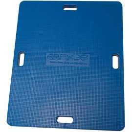 CanDo 15" x 18" Rectangular Wobble/Rocker Board, 2.5"H, Blue