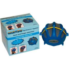 CanDo Digi-Extend n' Squeeze Exerciser, Heavy, Blue, Medium