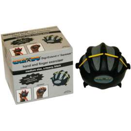 CanDo Digi-Extend n' Squeeze Exerciser, X-Heavy, Black, Medium