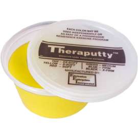 TheraPutty Plus Antimicrobial Exercise Putty, Yellow, 2 Ounce, X-Soft