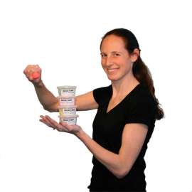 TheraPutty Scented Exercise Putty, 2 oz., 4-Piece Set (Tan, Yellow, Red, Green)