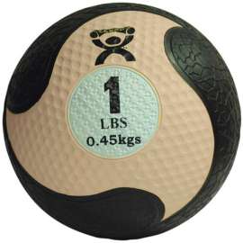 CanDo Firm Medicine Ball, 1 lb., 8" Diameter, Tan