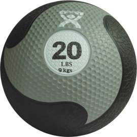CanDo Firm Medicine Ball, 20 lb., 11" Diameter, Silver