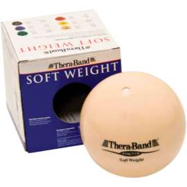 Thera-Band Soft Weights Ball, Tan, 0.5 kg/1.1 lb.