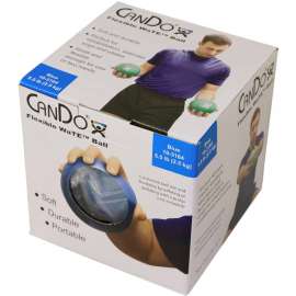 CanDo WaTE Hand-held Weighted Ball, Blue, 2.5 kg/5.5 lb.