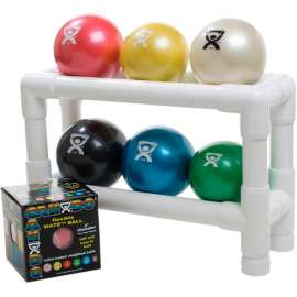 2-Tier Ball Rack For WaTE Weighted Balls, Holds 6 Balls, 18"L x 6"W x 12"H