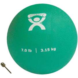 CanDo Soft Pliable Medicine Ball, 7 lb., 7" Diameter, Green