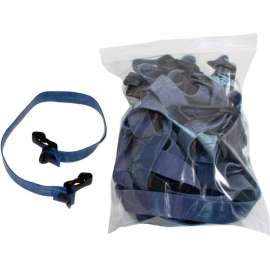 CanDo Adjustable Exercise Band, Heavy, Blue, 10 Each