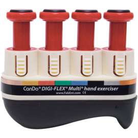 Digi-Flex Multi Hand Exerciser, Basic Starter Pack, Red, Light