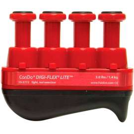 CanDo Digi-Flex LITE Hand Exerciser, Red, Light