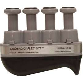 CanDo Digi-Flex LITE Hand Exerciser, Silver, XX-Heavy