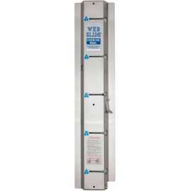 Web-Slide Exercise Wall Rail, Galvanized Steel, 28" Long, 1 Rail