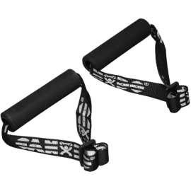 CanDo Foam Padded Handles with Strap For Exercise Band/Tubing, 50 Pairs