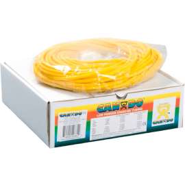 CanDo Low Powder Exercise Tubing, Yellow, 100' Roll/Box