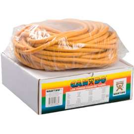 CanDo Low Powder Exercise Tubing, Gold, 100' Roll/Box