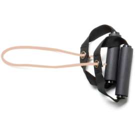 CanDo Exercise Tubing with Handles, Tan, 18"
