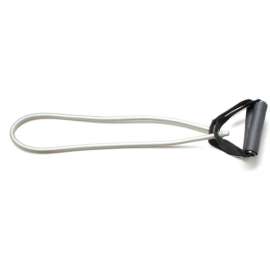 CanDo Exercise Tubing with Handles, Silver, 36"
