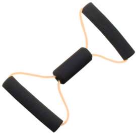CanDo BowTie Tubing Exerciser, Tan, 14"
