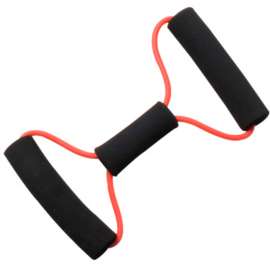 CanDo BowTie Tubing Exerciser, Red, 14"
