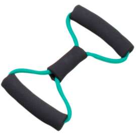 CanDo BowTie Tubing Exerciser, Green, 14"