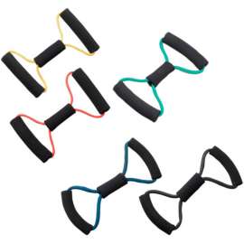 CanDo BowTie Tubing Exerciser, 14", 5 Color Set