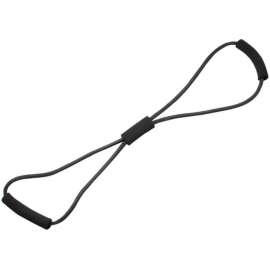 CanDo BowTie Tubing Exerciser, Black, 30"
