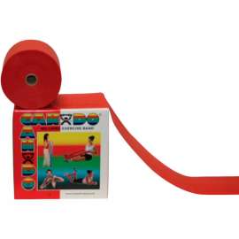 CanDo Latex-Free Exercise Band, Red, 50 Yard Roll, 1 Roll/Box