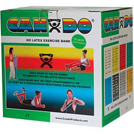 CanDo Latex-Free Exercise Band, Green, 25 Yard Roll, 1 Roll/Box