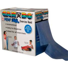 CanDo Perf 100 Latex Free Exercise Band, Blue, 100 Yard Roll, 1 Roll/Box