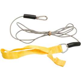 CanDo Bungee Exercise Cord with Attachments, 7' Cord, Yellow