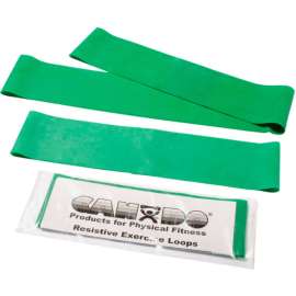 CanDo Exercise Band Loop Exerciser, 3 Size Set -10", 15", 30"), Green