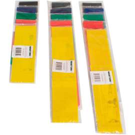 CanDo Exercise Band Loop Exerciser, 3 Size Set -10", 15", 30"), 5 Color Set
