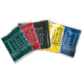 CanDo AccuForce Exercise Band, 48"L Band, 5 Color Set