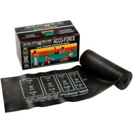 CanDo AccuForce Exercise Band, Black, 6 Yard Roll