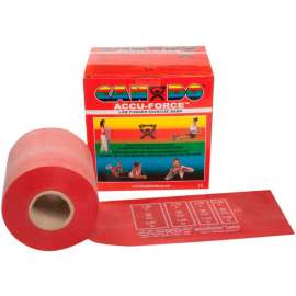 CanDo AccuForce Exercise Band, Red, 50 Yard Roll