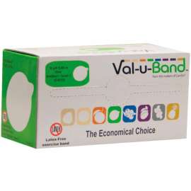 Val-u-Band Latex Free Exercise Band, Lime - Level 3, 6 Yard Roll/Box