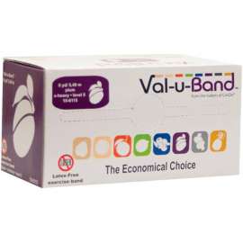 Val-u-Band Latex Free Exercise Band, Plum - Level 5, 6 Yard Roll/Box